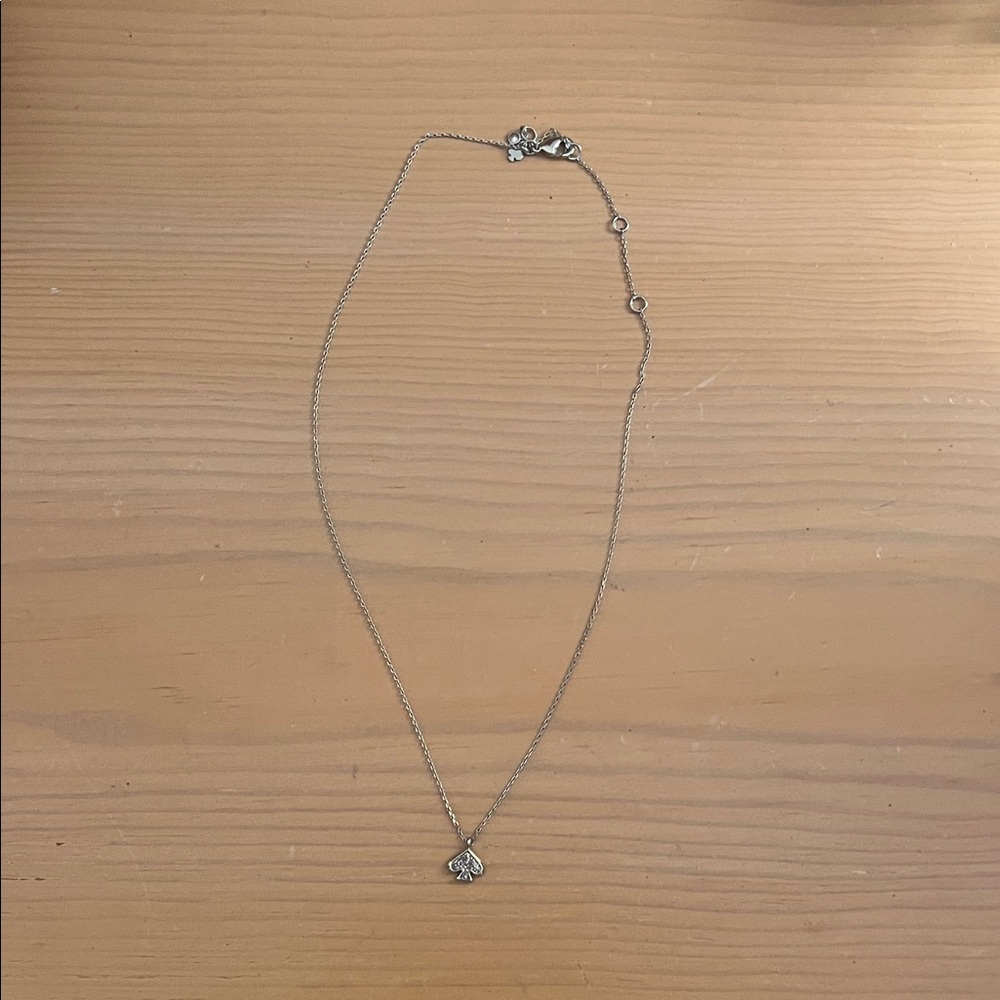 kate spade Silver Spade Charm Necklace